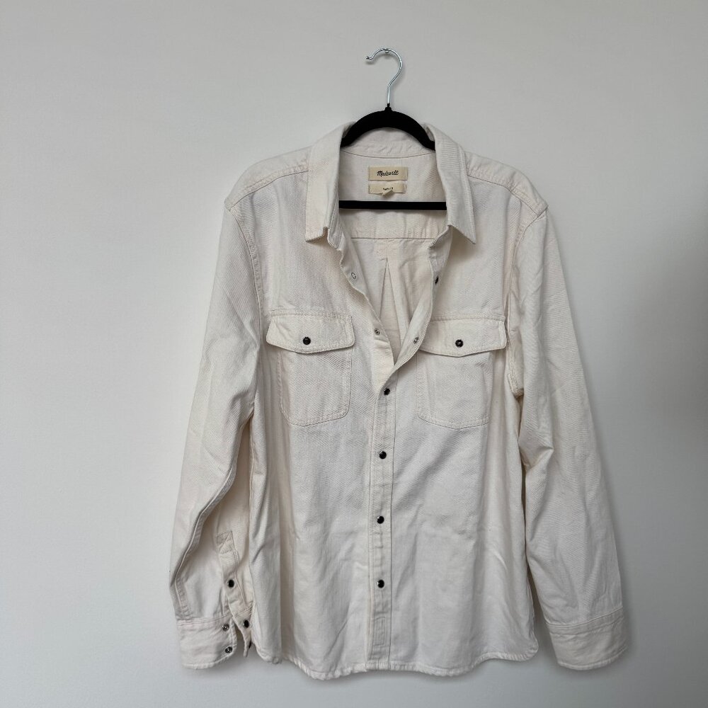 Madewell Denim Western Easy Shirt - Off White